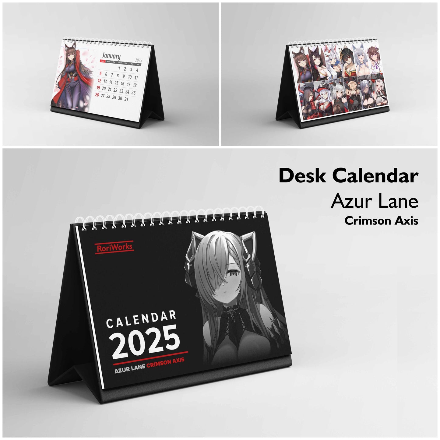 Azur Lane (Crimson Axis) - Desk Calendar 2025