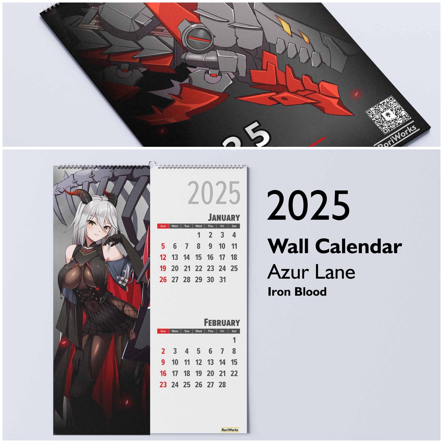 Azur Lane (Iron Blood) - Wall Calendar 2025