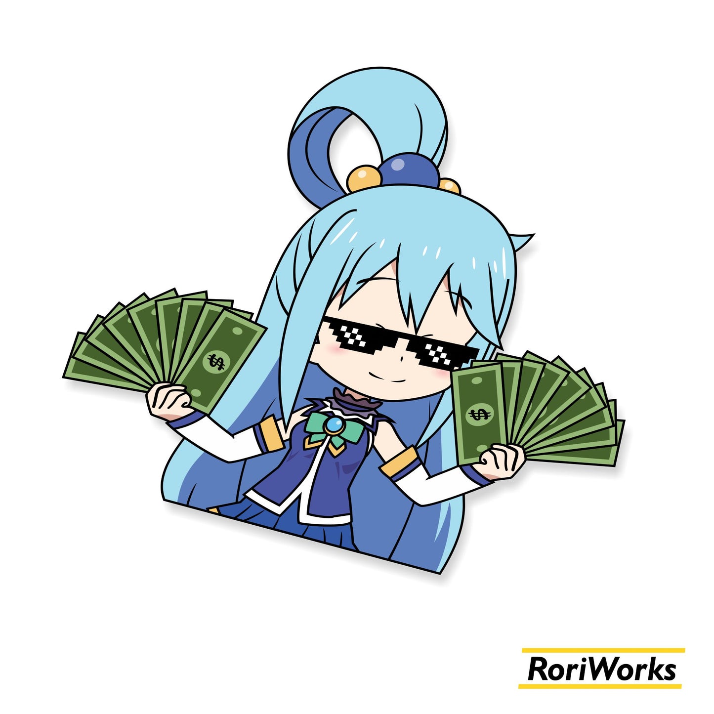 Crazy Rich Aqua - Sticker