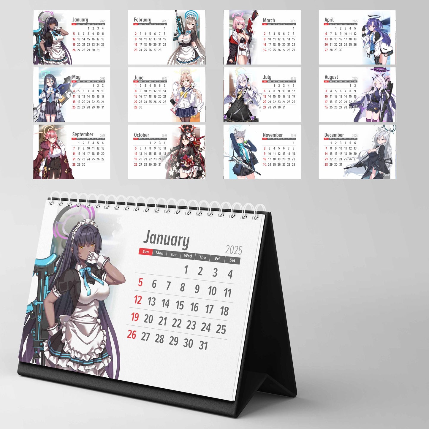 Blue Archive - Desk Calendar 2025