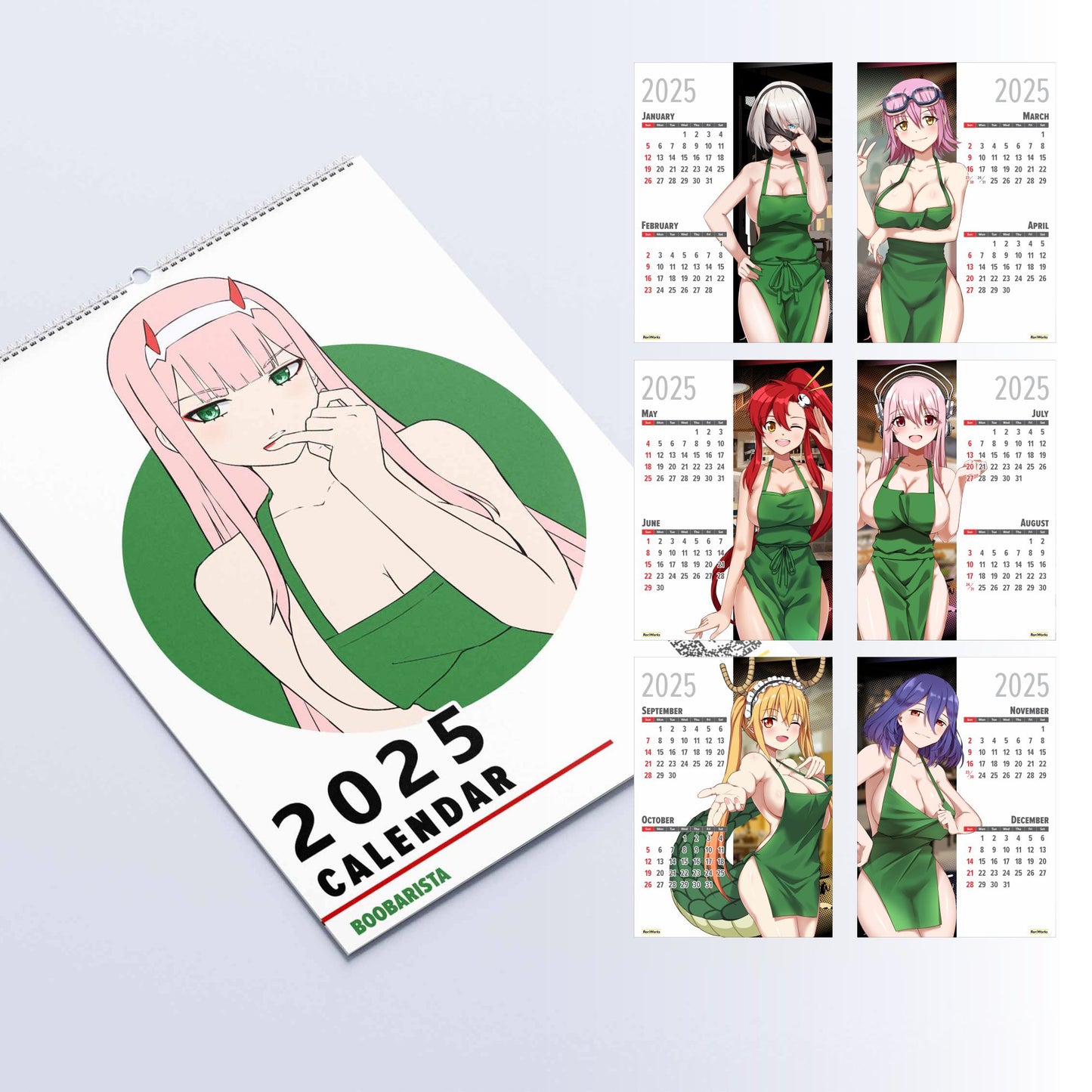 Boobarista - Wall Calendar 2025