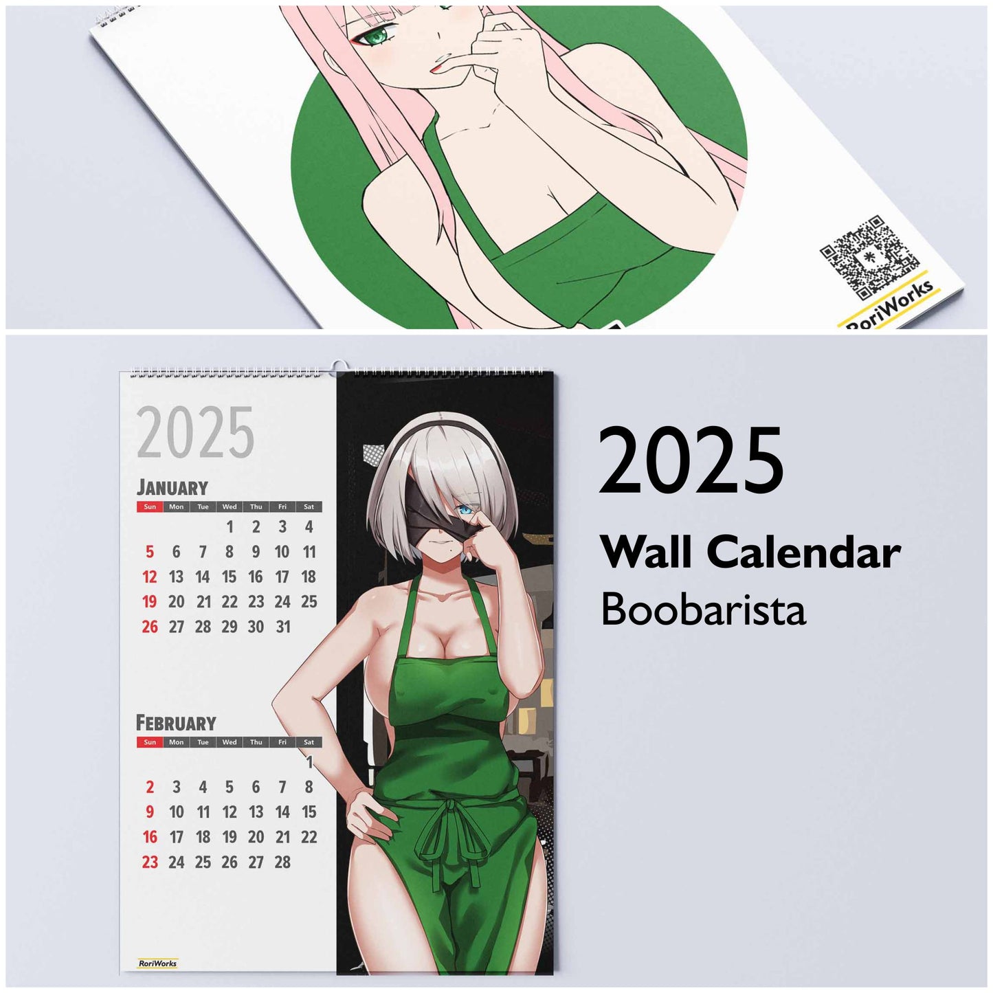 Boobarista - Wall Calendar 2025