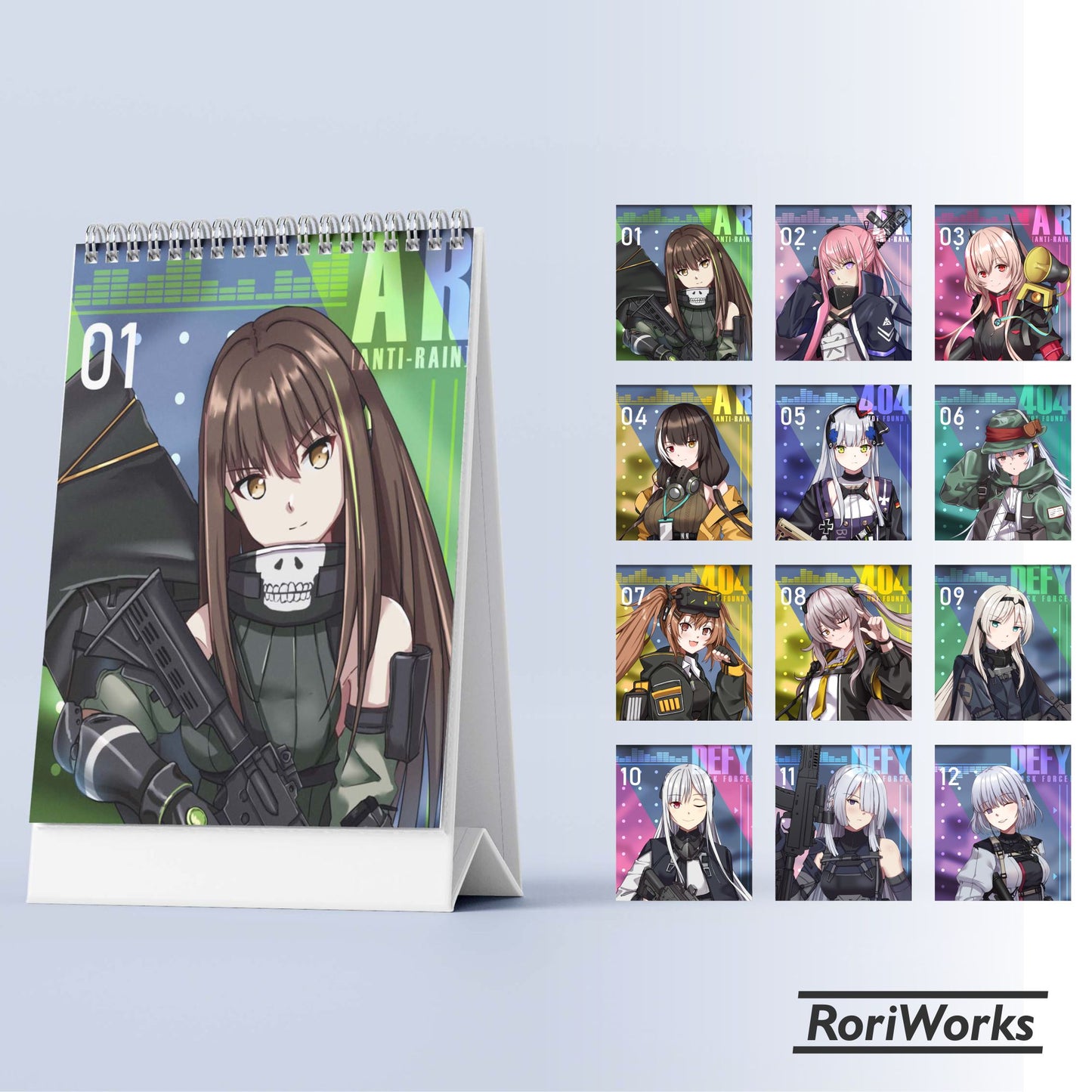 Girls' Frontline - Mini Desk Calendar 2025