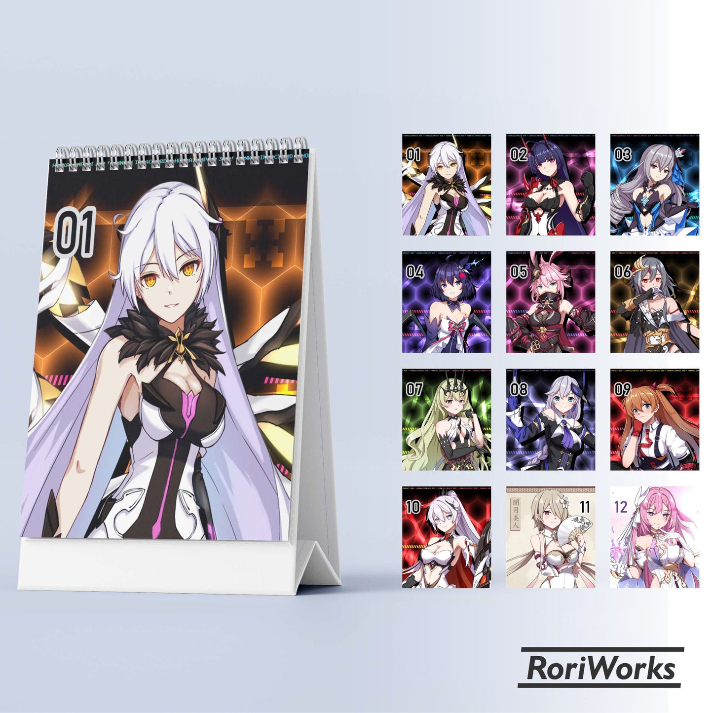 Honkai Impact 3 - Mini Desk Calendar 2025