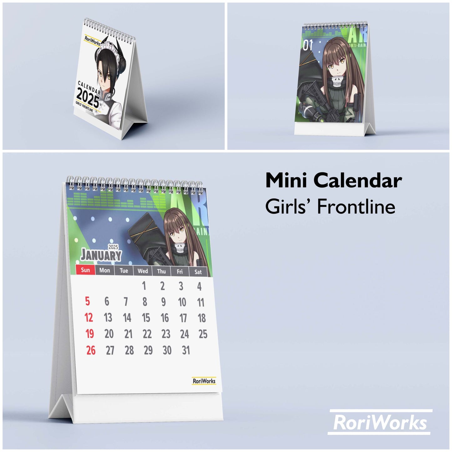 Girls' Frontline - Mini Desk Calendar 2025
