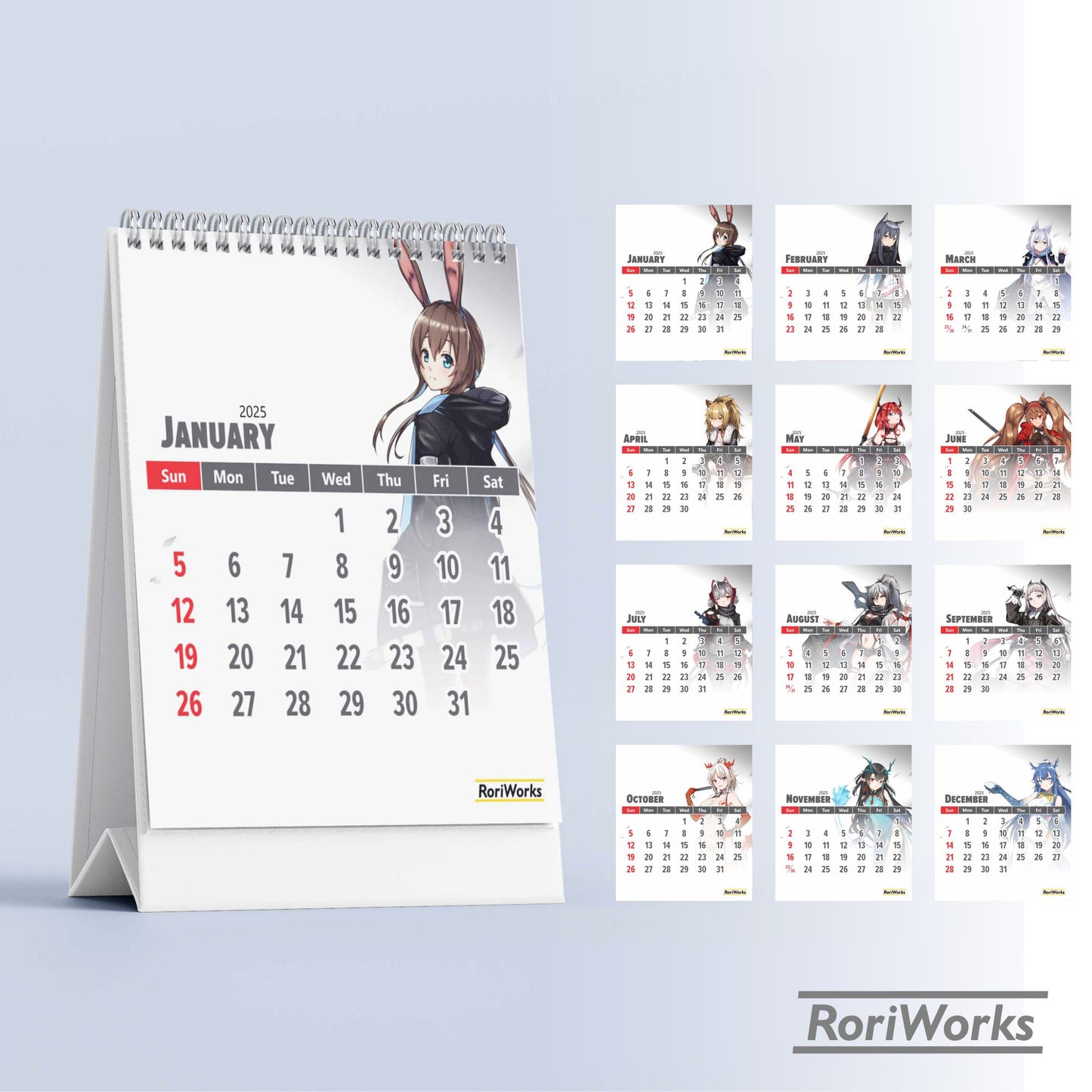 Arknights - Mini Desk Calendar 2025