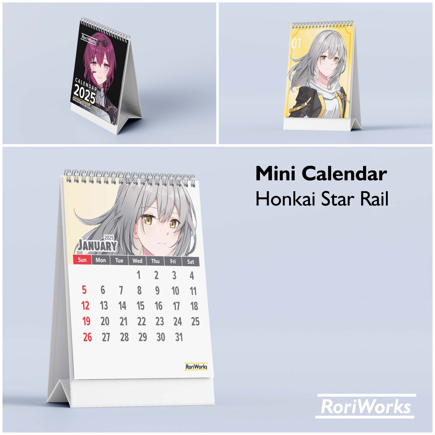Honkai Star Rail - Mini Desk Calendar 2025