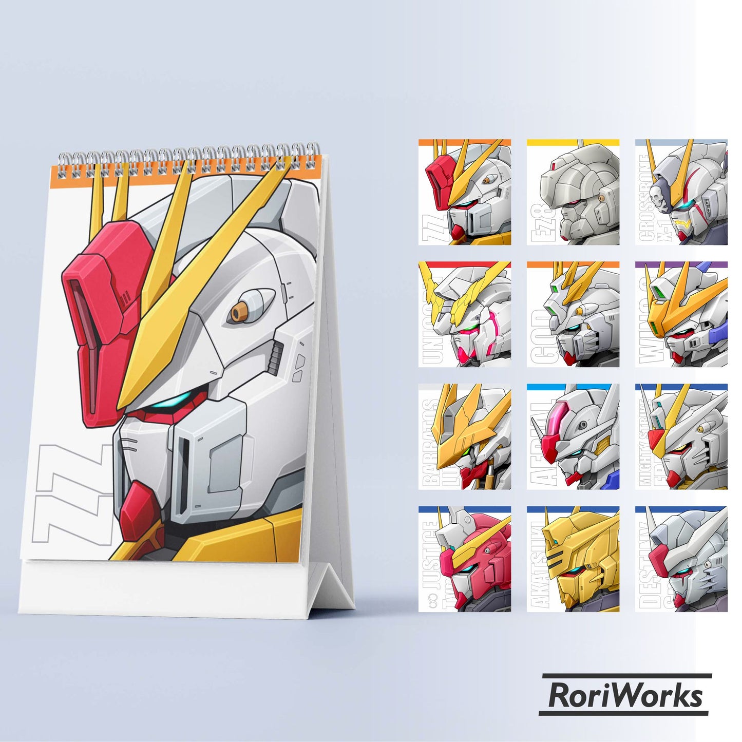 Gundam - Mini Desk Calendar 2025