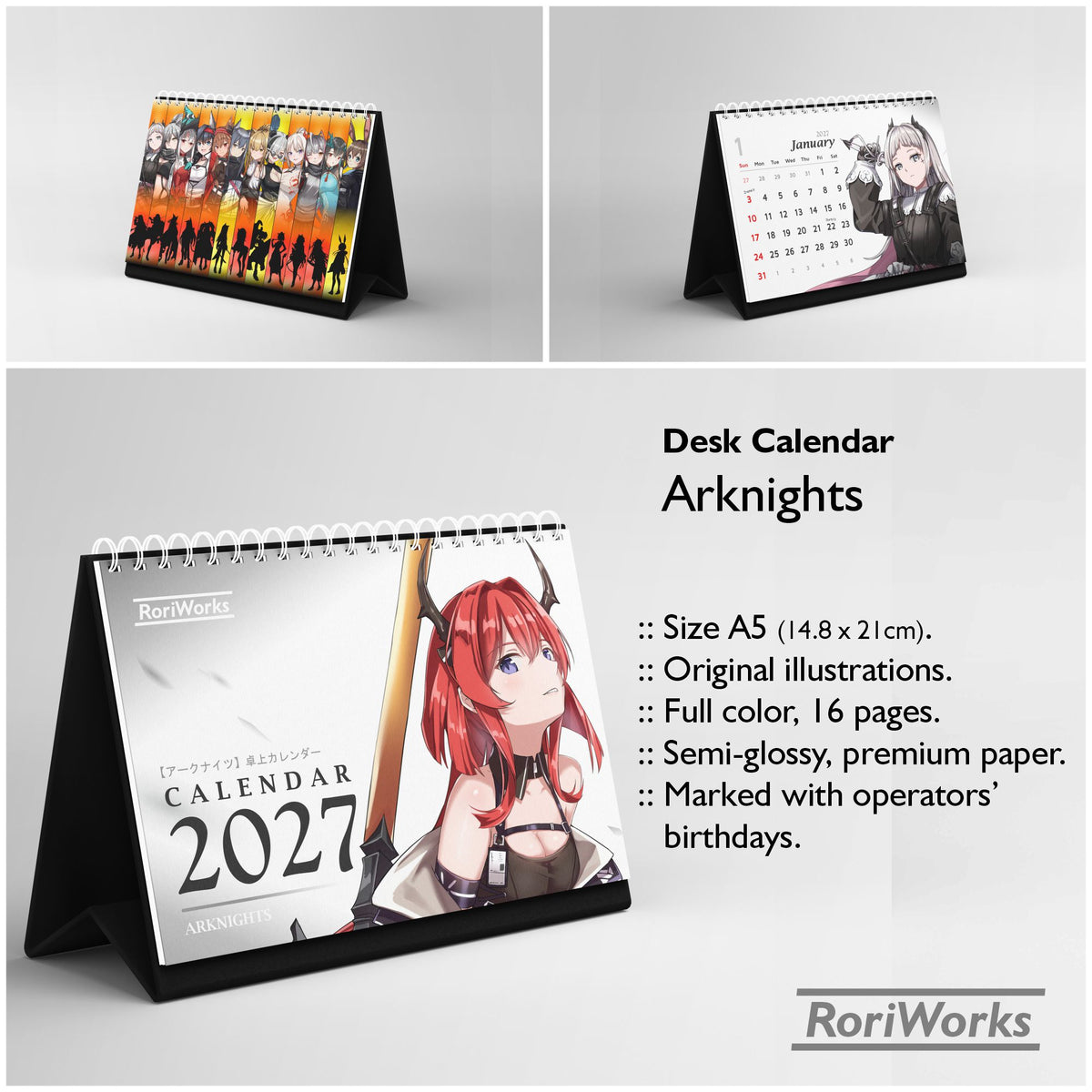 Arknights - Desk Calendar 2027