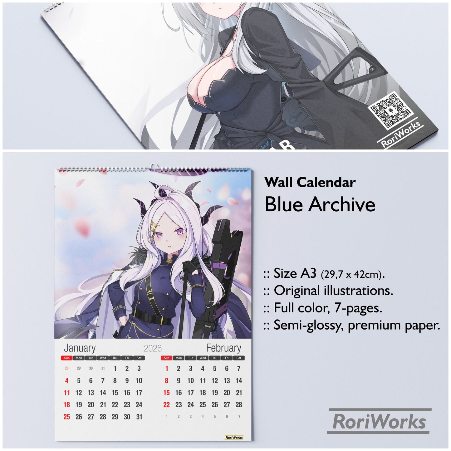 Blue Archive - Wall Calendar 2026