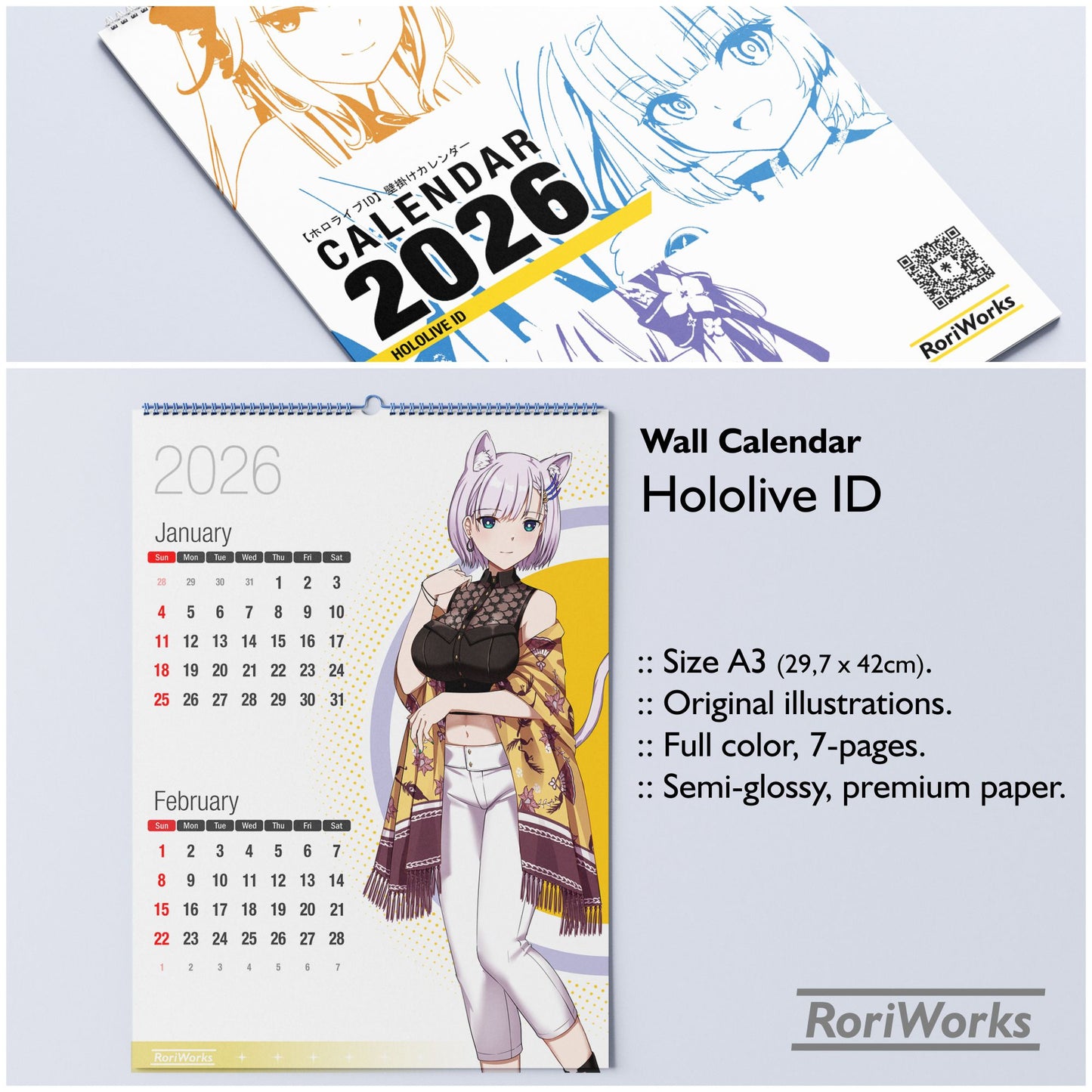 Hololive ID - Wall Calendar 2026