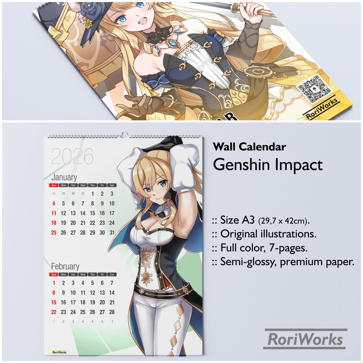 Genshin Impact - Wall Calendar 2026