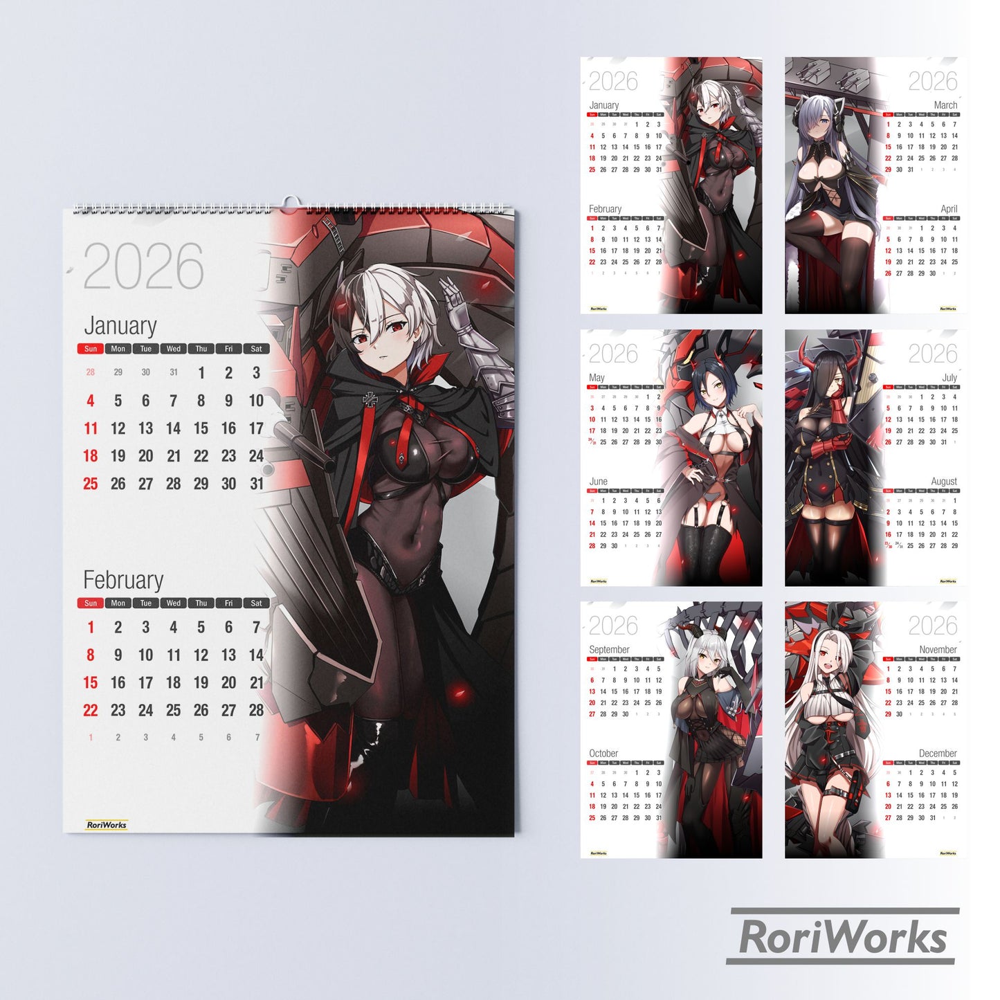 Azur Lane (Iron Blood) - Wall Calendar 2026