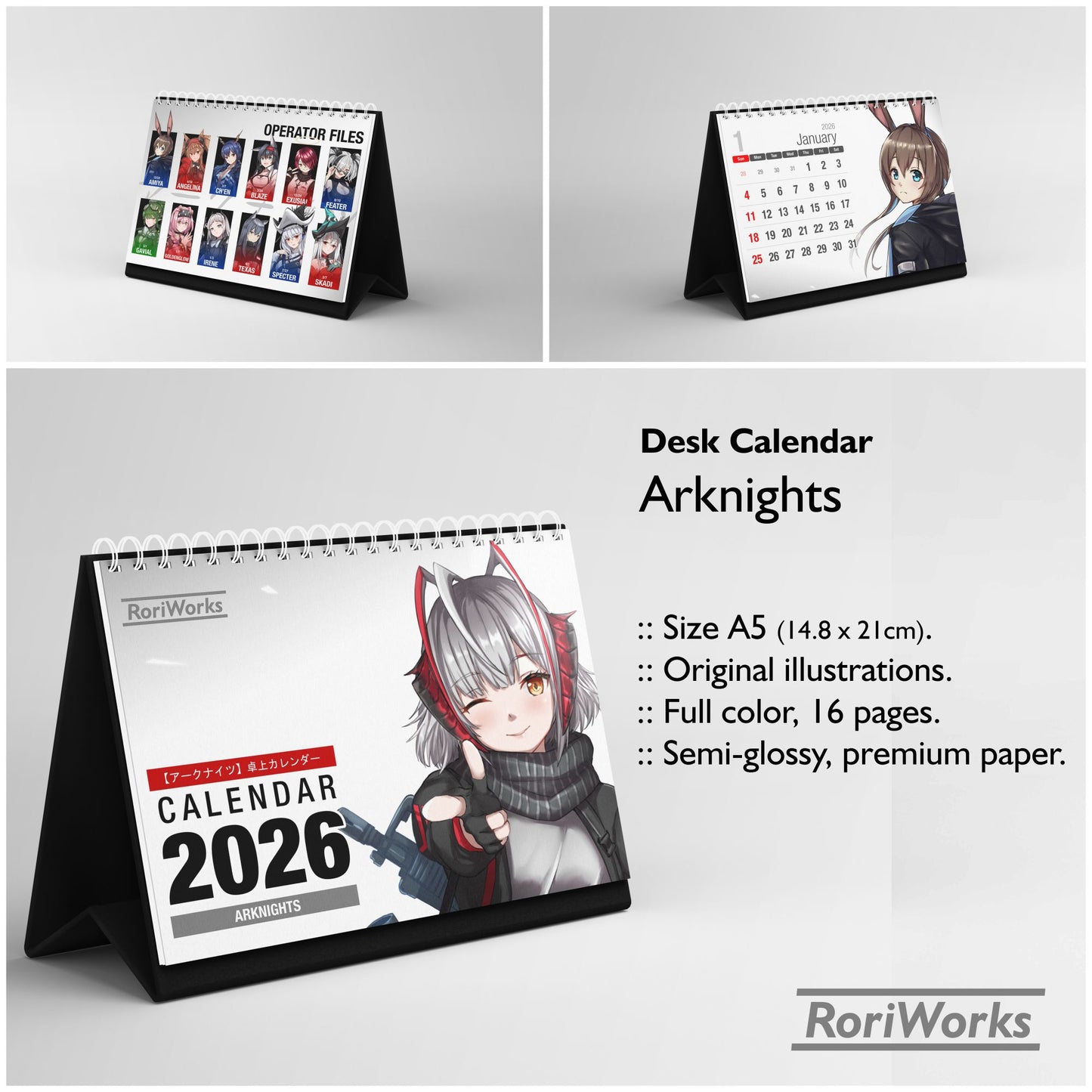 Arknights - Desk Calendar 2026