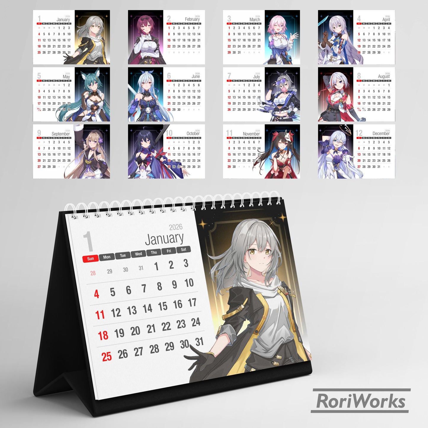 Honkai: Star Rail - Desk Calendar 2026
