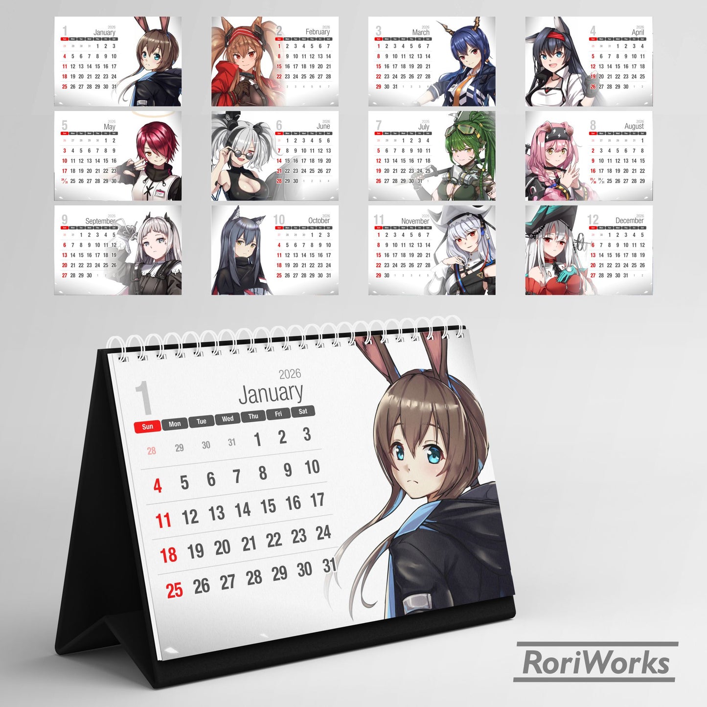 Arknights - Desk Calendar 2026
