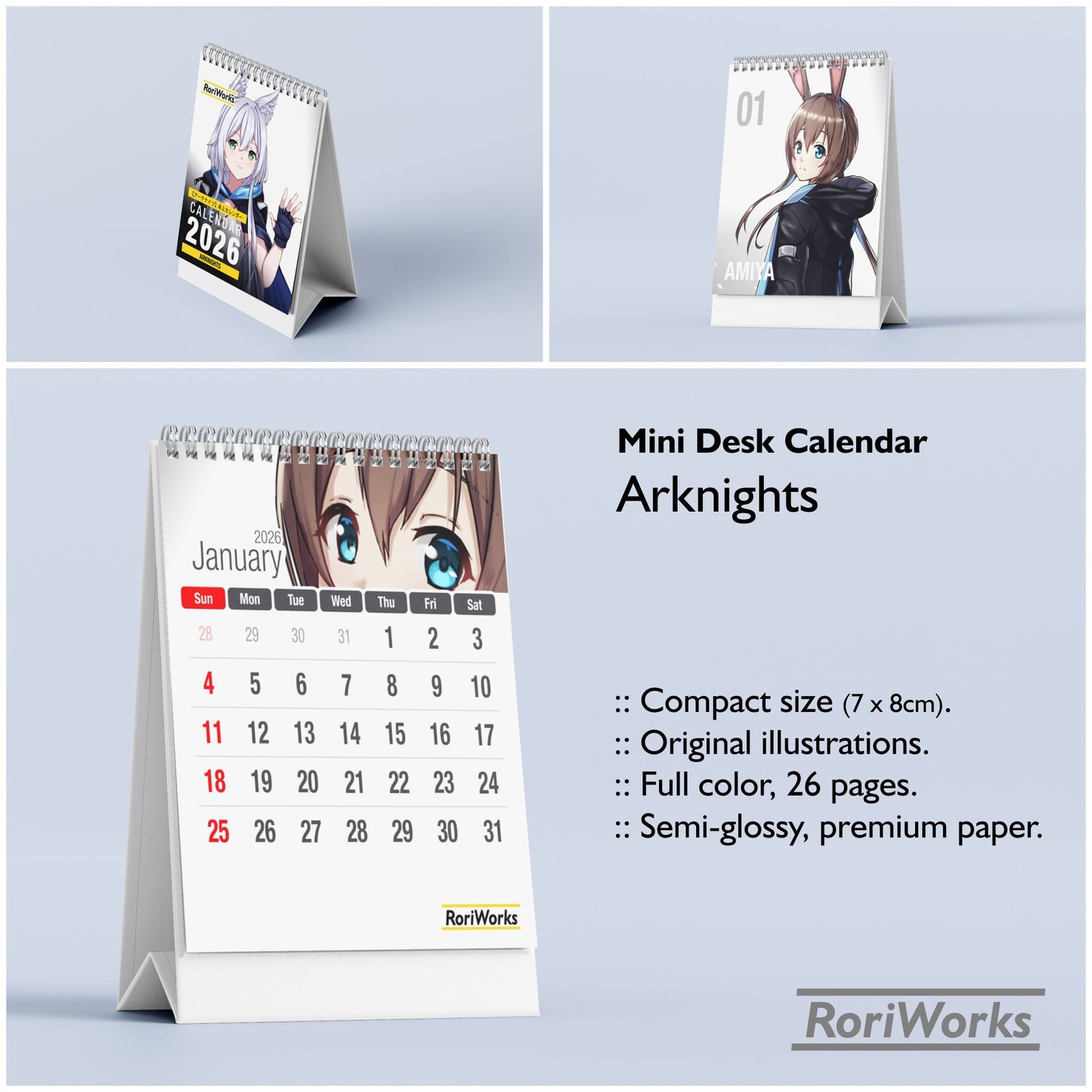 Arknights - Mini Desk Calendar 2026