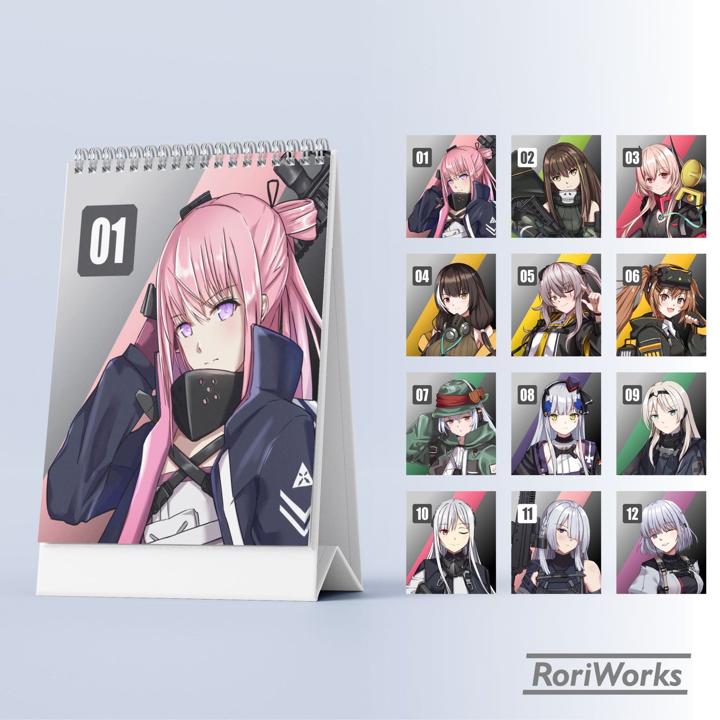 Girls' Frontline - Mini Desk Calendar 2026