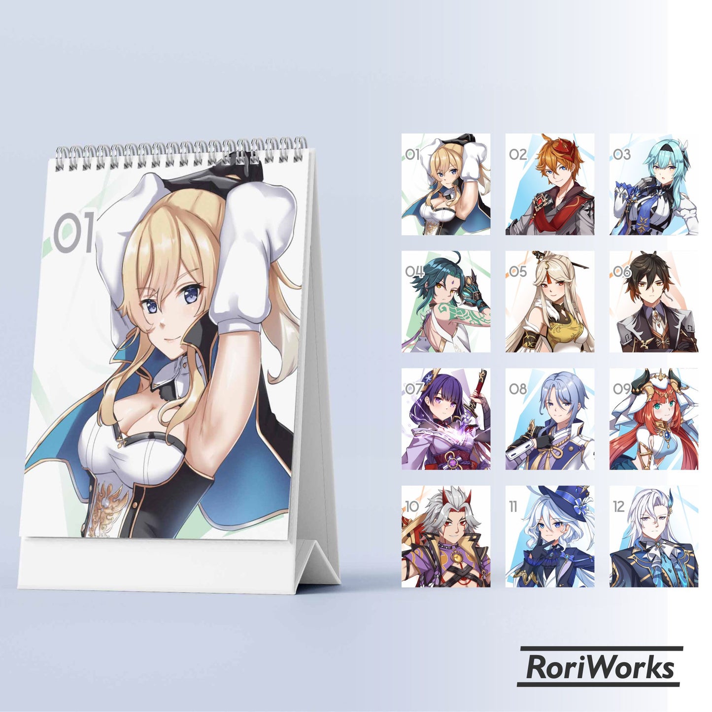 Genshin Impact - Mini Desk Calendar 2025