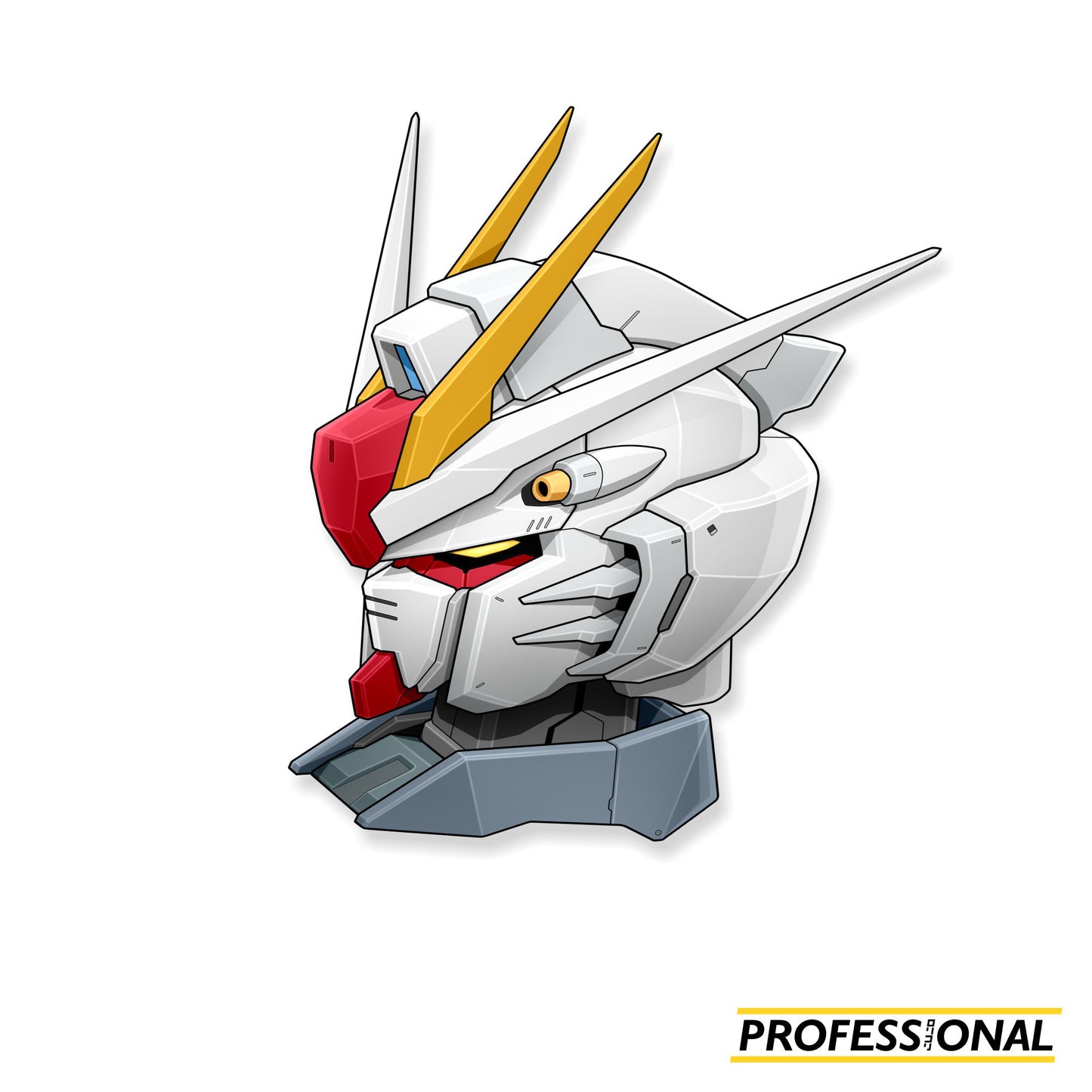 Freedom Gundam Head - Sticker