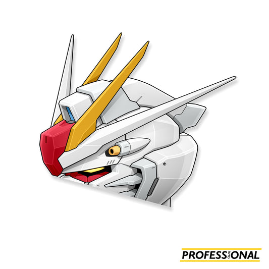 Freedom Gundam Head - Peeking Sticker