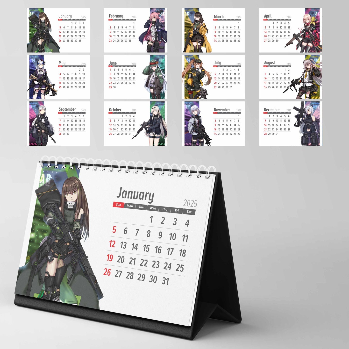 Girls' Frontline - Desk Calendar 2025