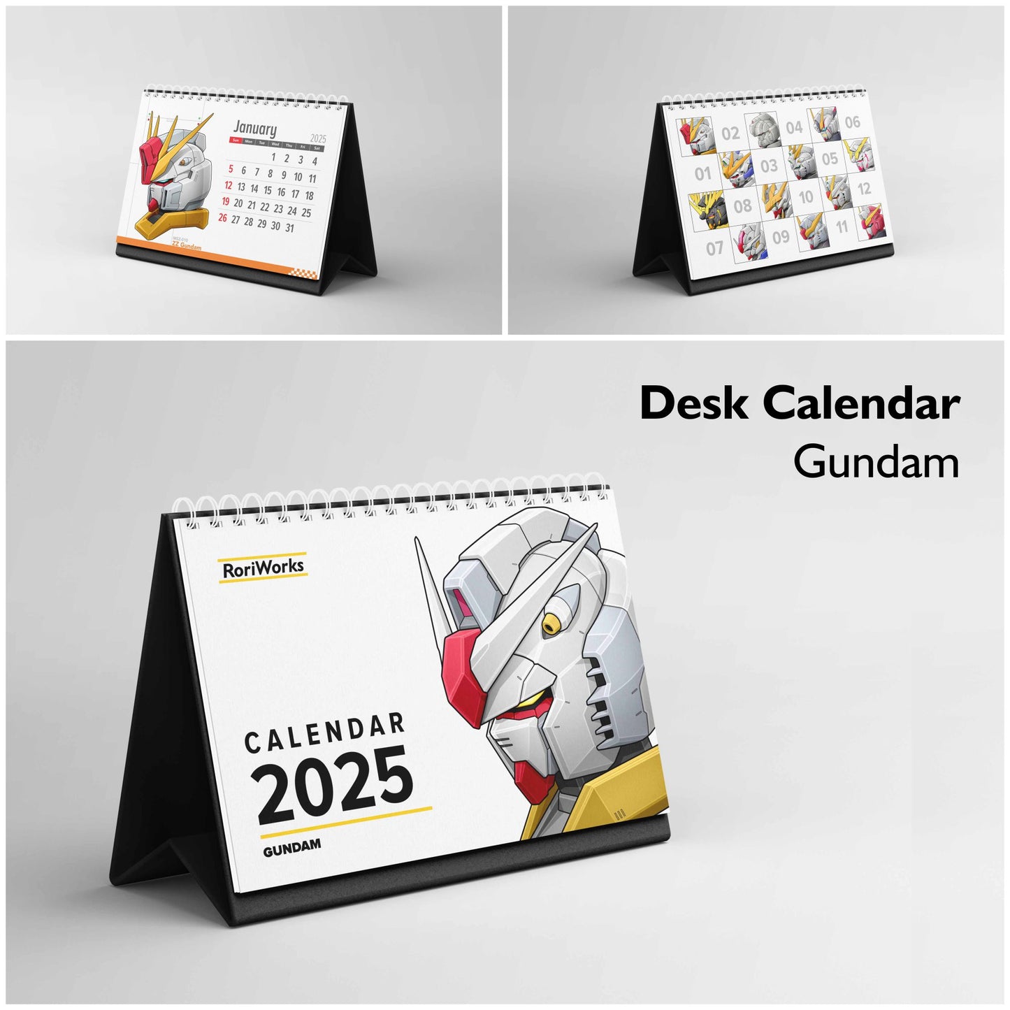 Gundam Head - Desk Calendar 2025