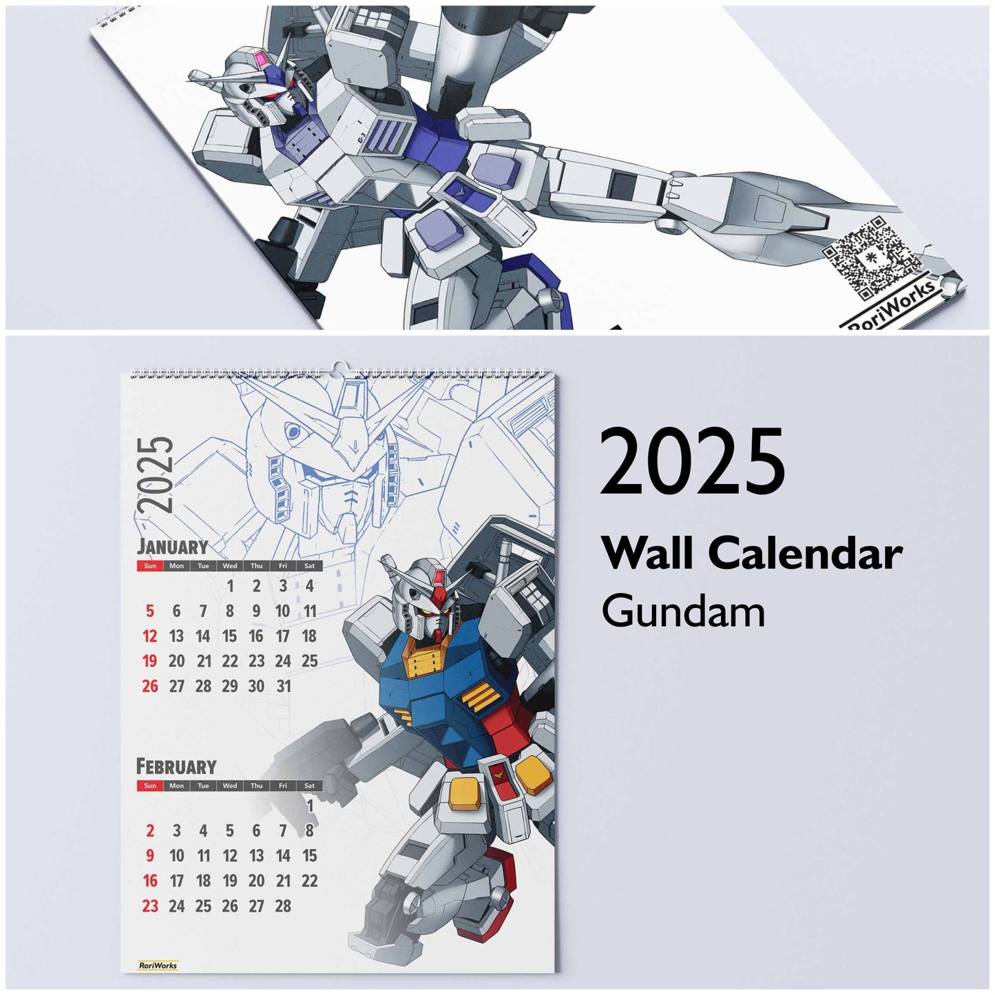Gundam - Wall Calendar 2025