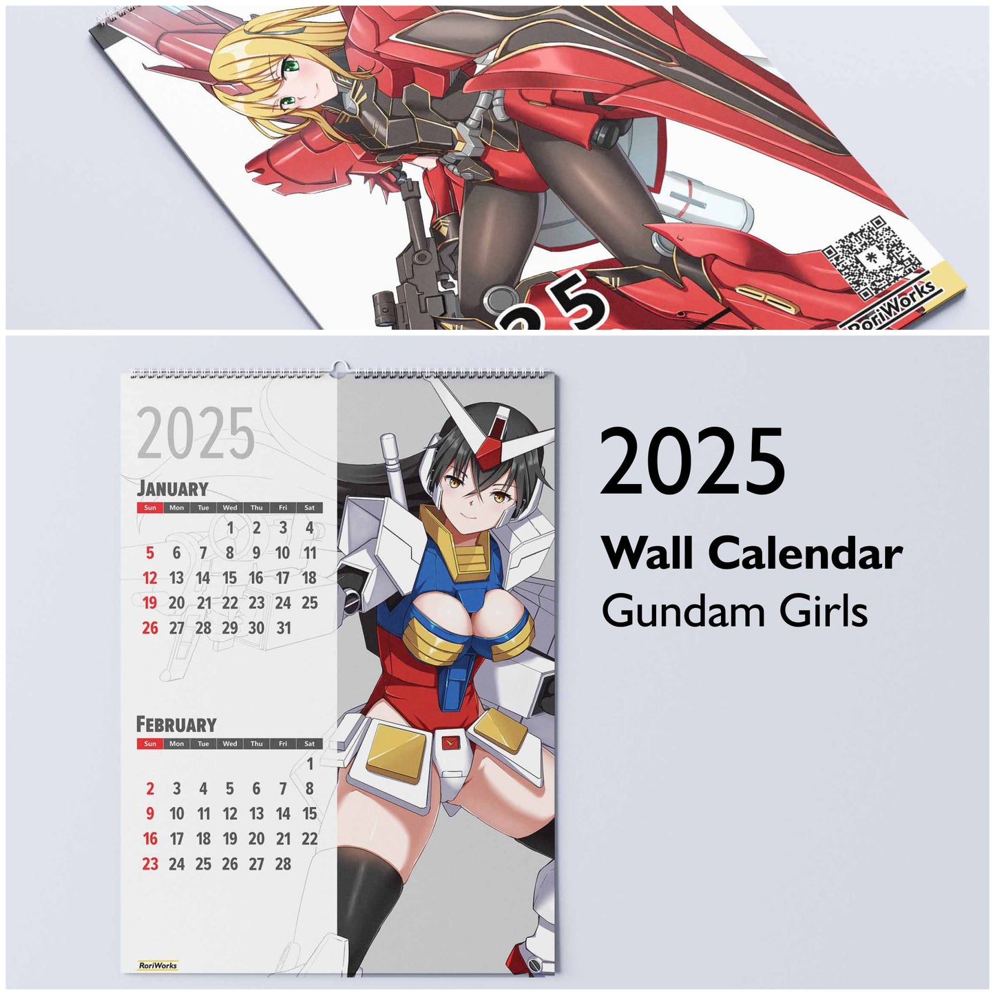 Gundam Girls - Wall Calendar 2025