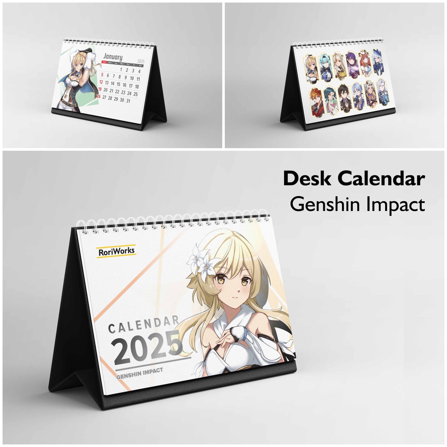 Genshin Impact - Desk Calendar 2025