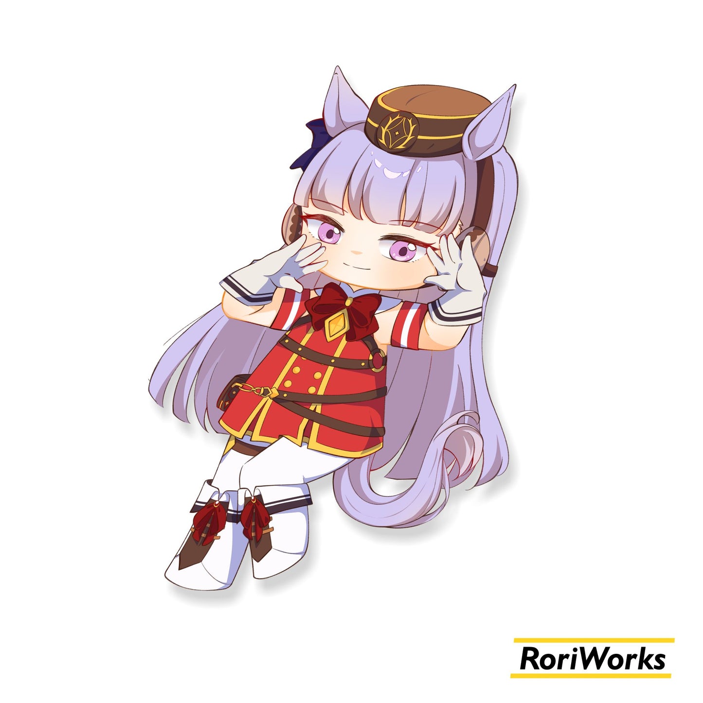 Gold Ship (Chibi) - Sticker