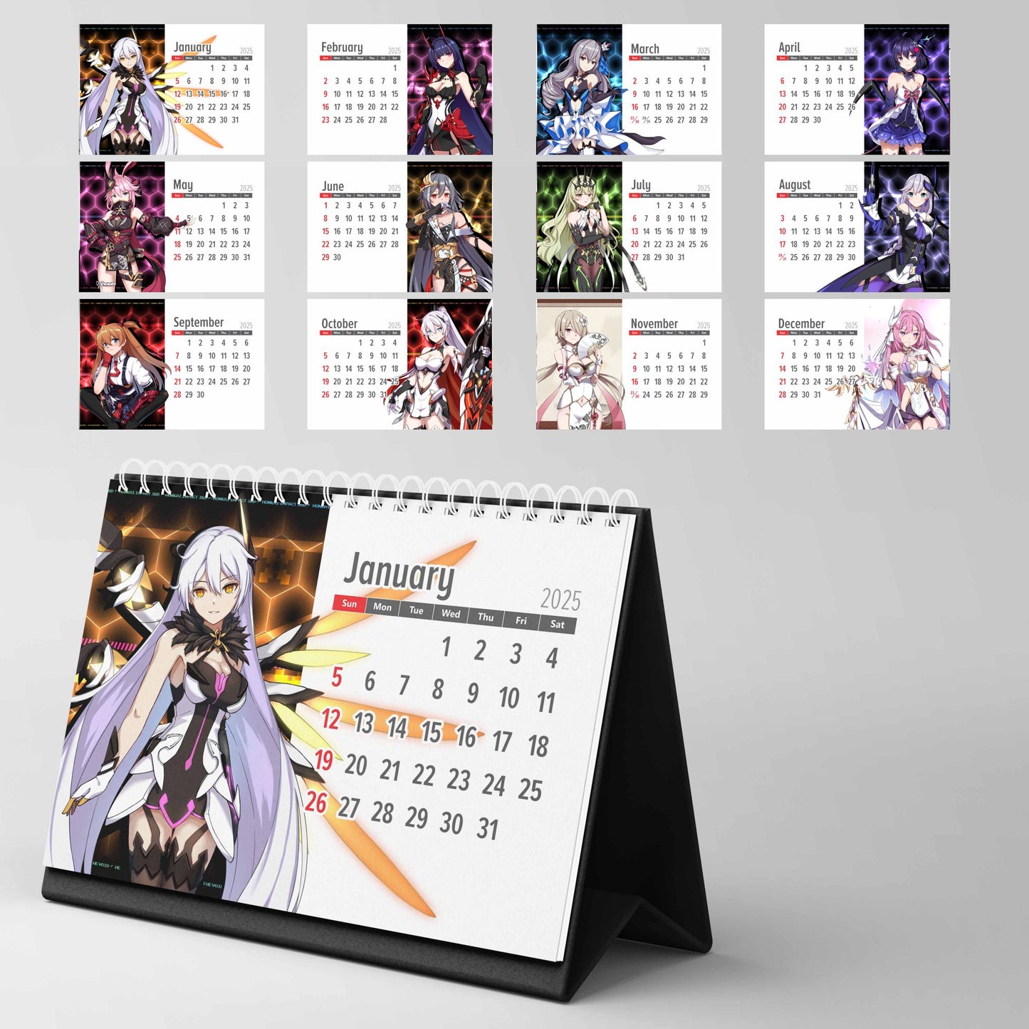 Honkai Impact 3rd - Desk Calendar 2025