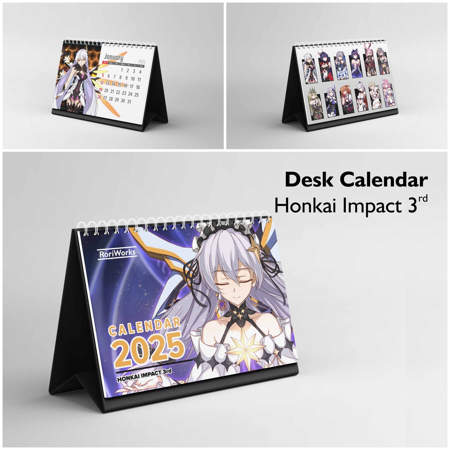 Honkai Impact 3rd - Desk Calendar 2025