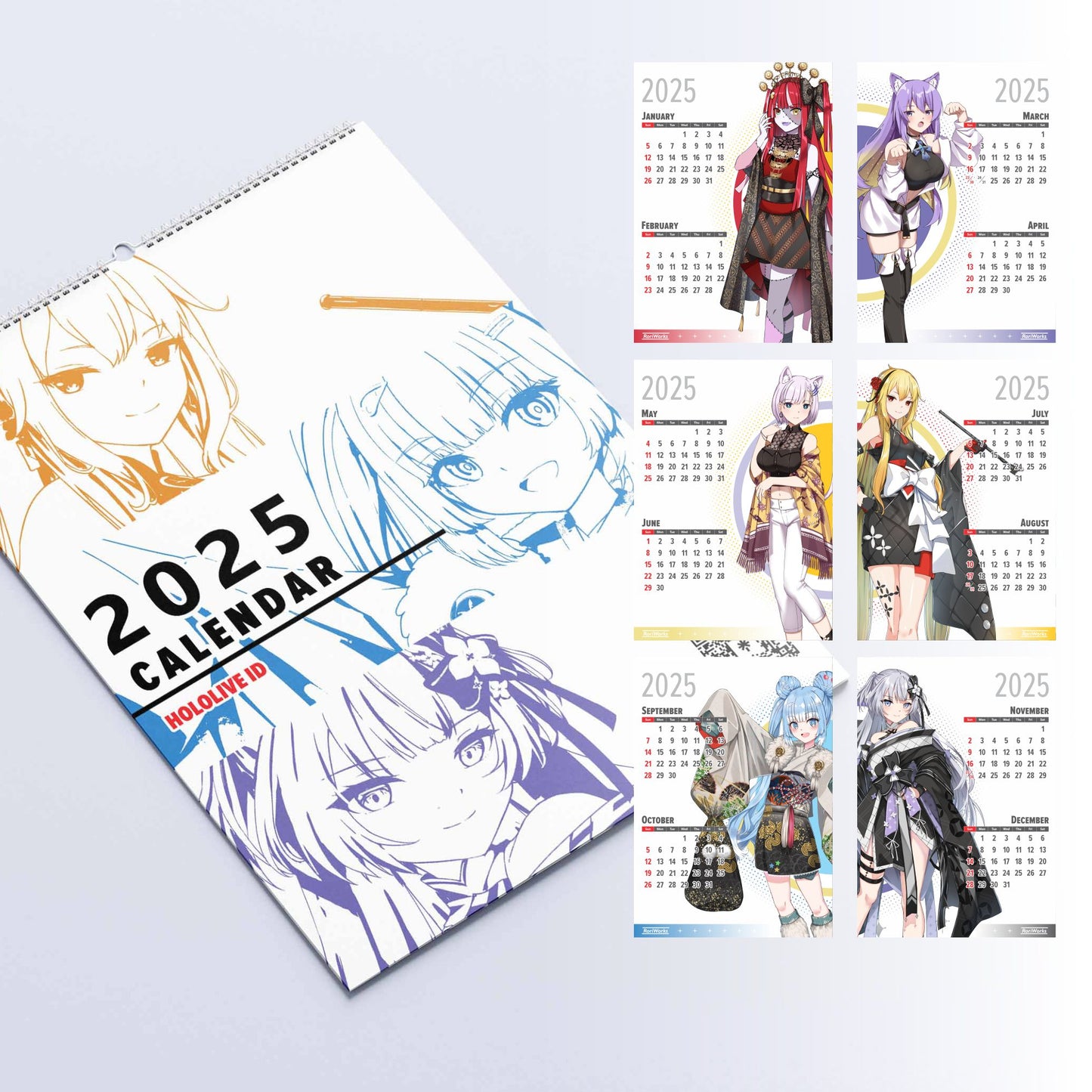 Hololive ID - Wall Calendar 2025