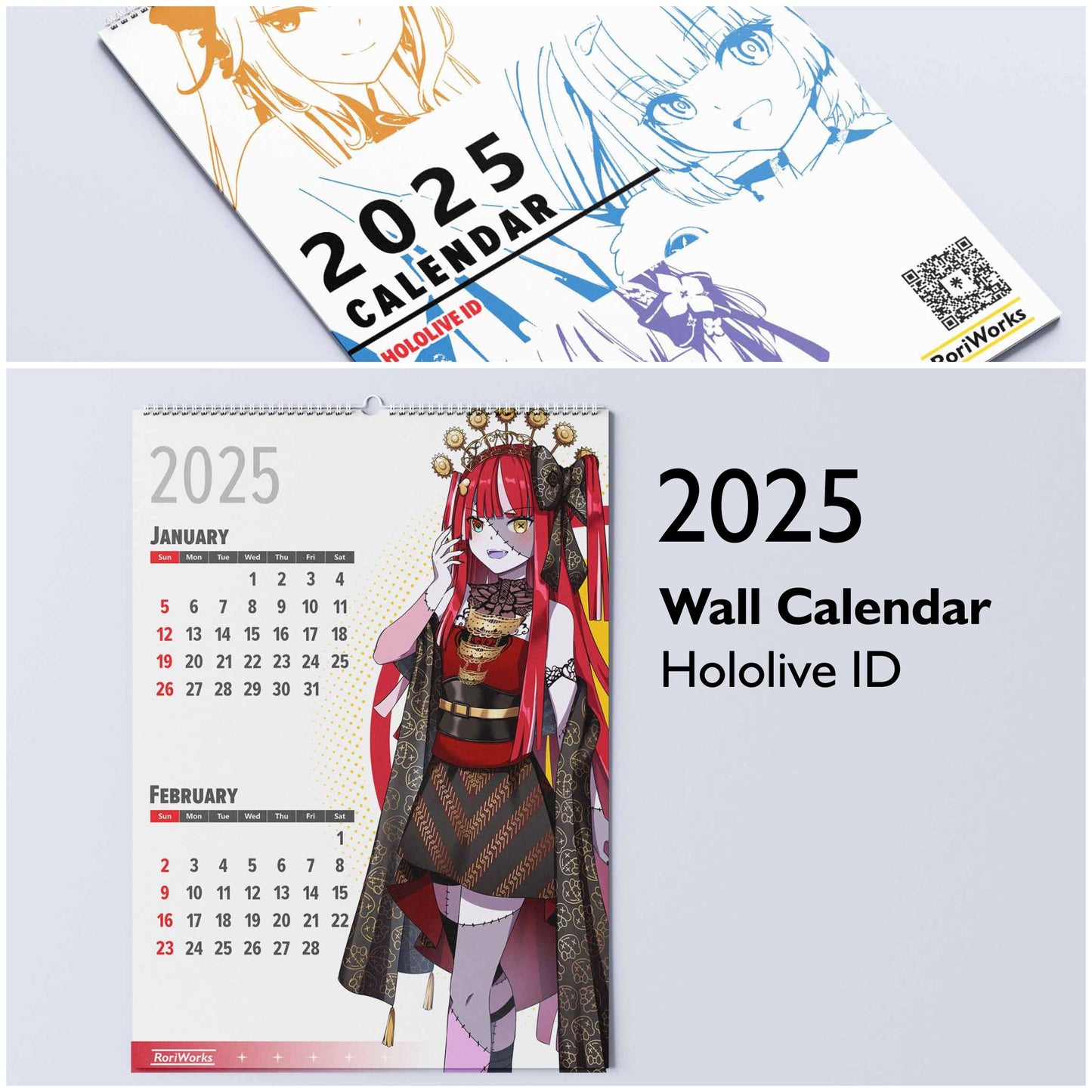 Hololive ID - Wall Calendar 2025