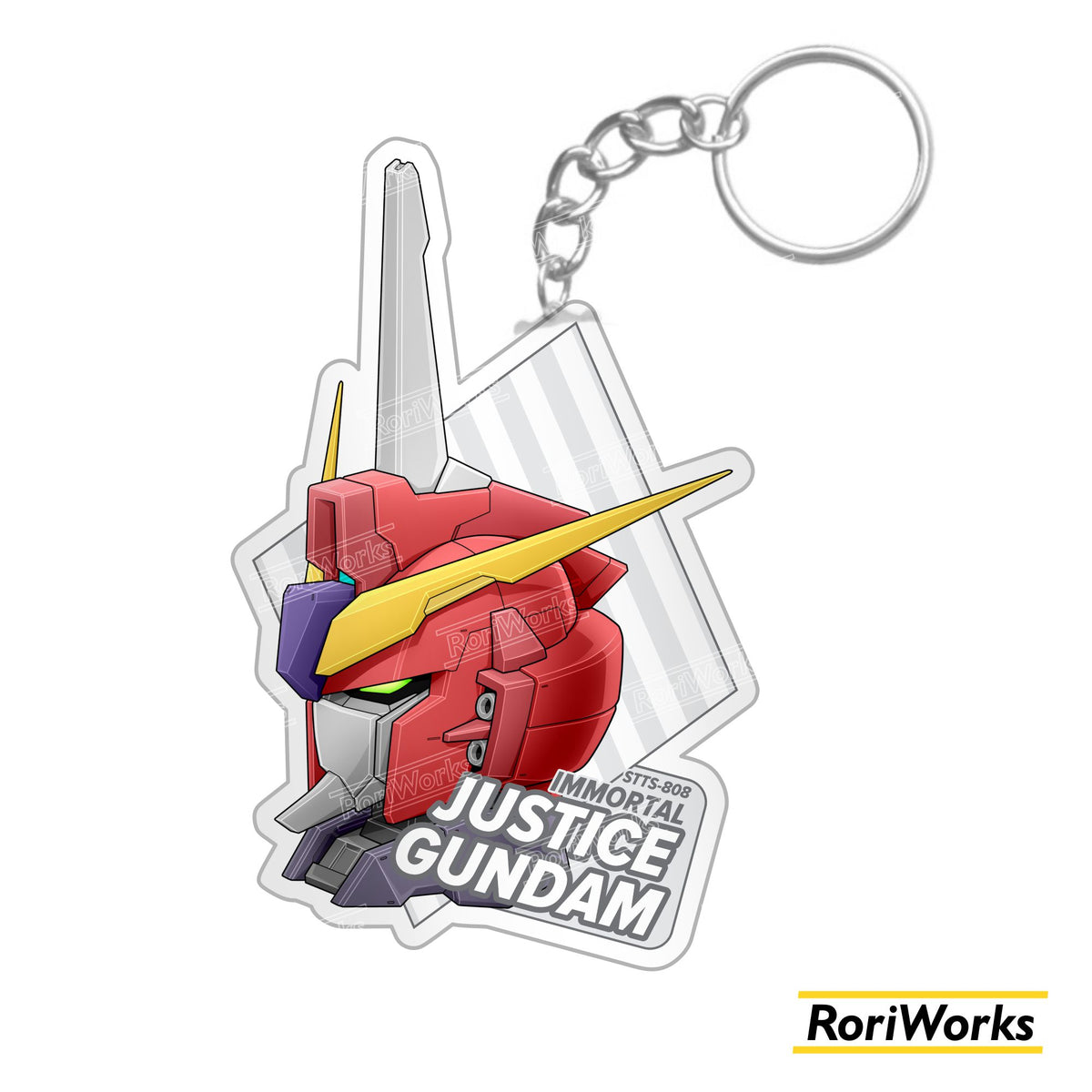 Immortal Justice Gundam Head - Keychain