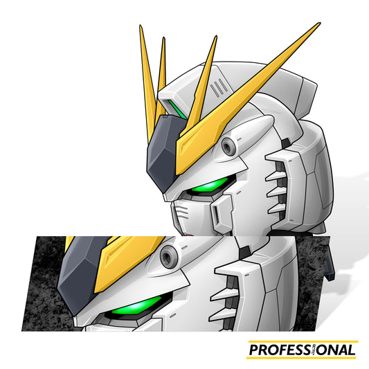 ν Gundam Head - Sticker