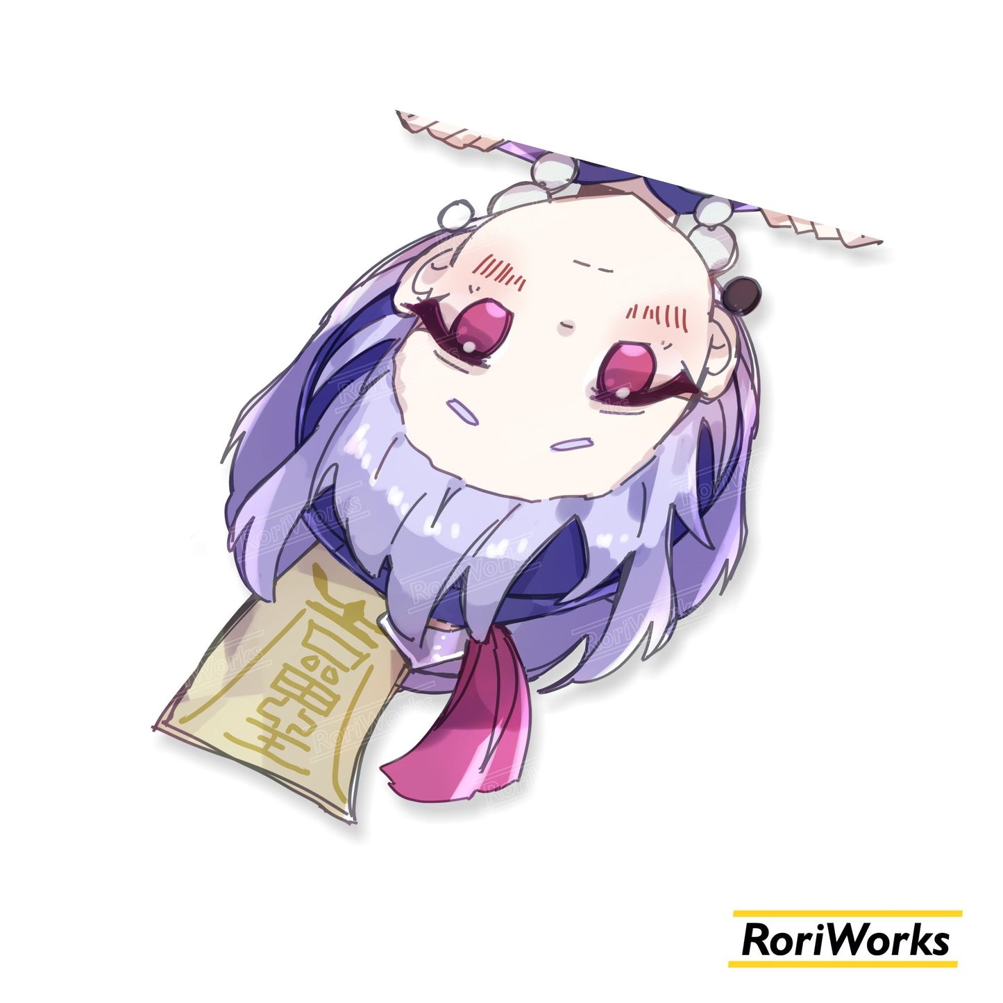 Qiqi - Peeking Sticker