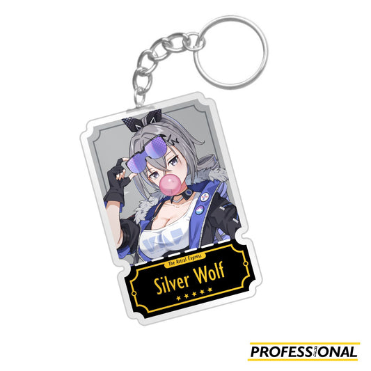 Silver Wolf - Keychain