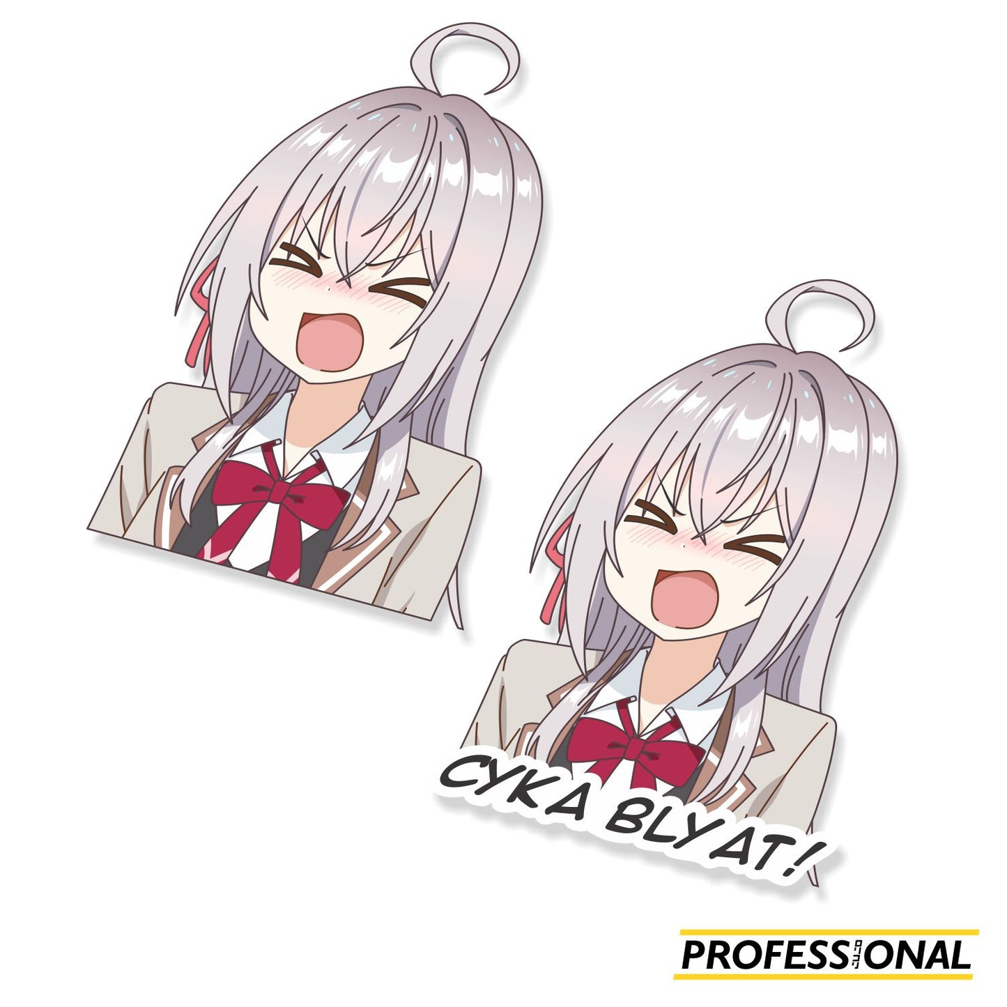 Alya Swearing - Sticker
