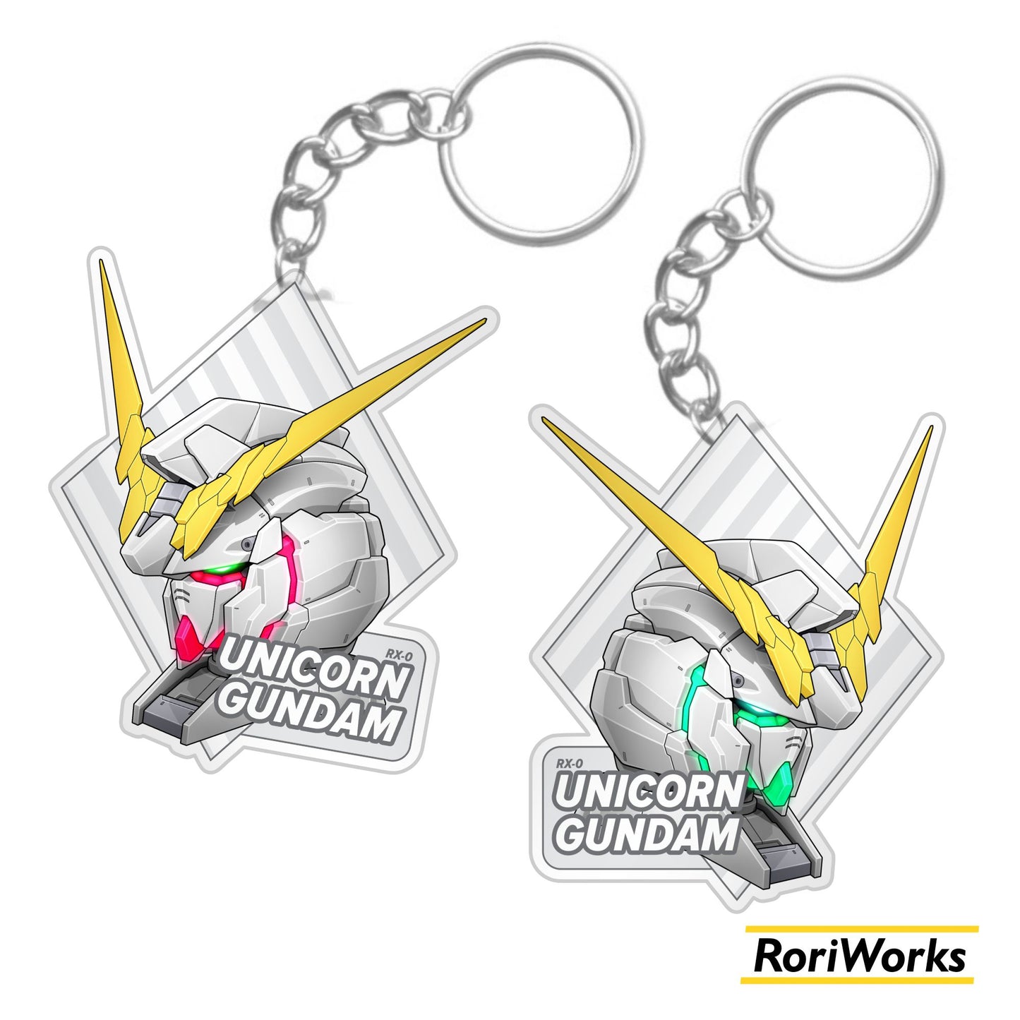 Unicorn Gundam Head - Keychain
