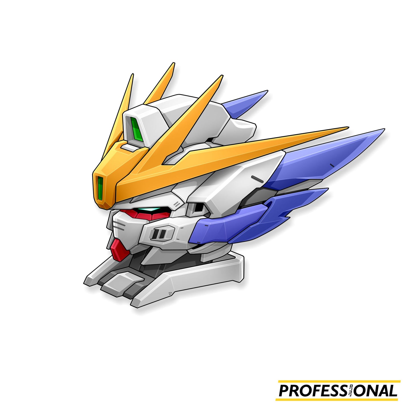 Wing Gundam Zero Head (Endless Waltz Ver.) - Sticker