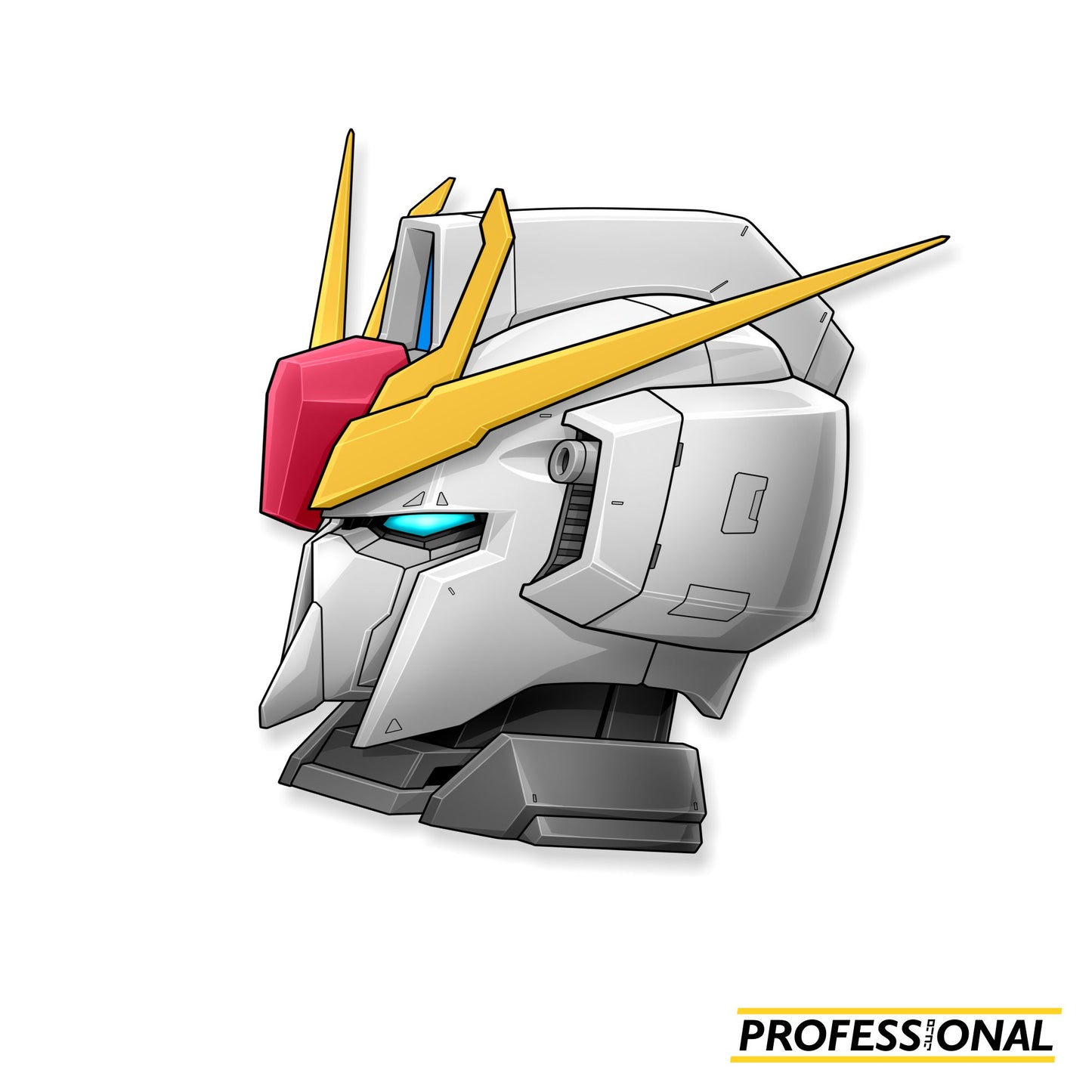 Zeta Gundam Head - Sticker