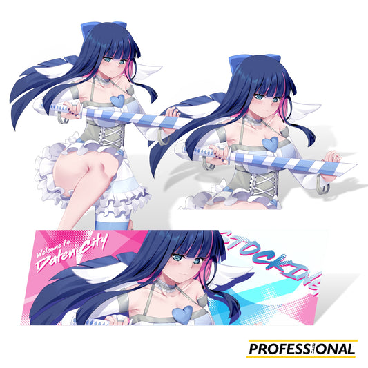 Stocking (Angel) - Sticker