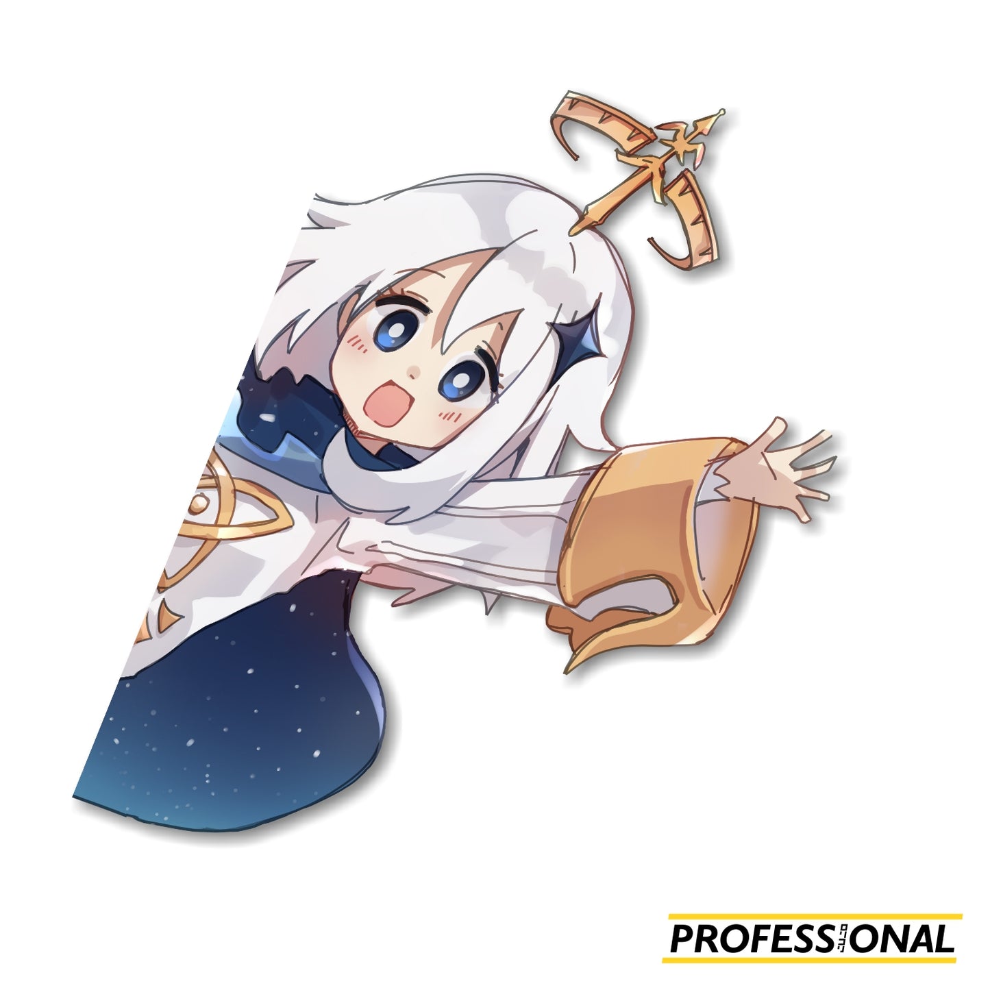 Paimon - Peeking Sticker