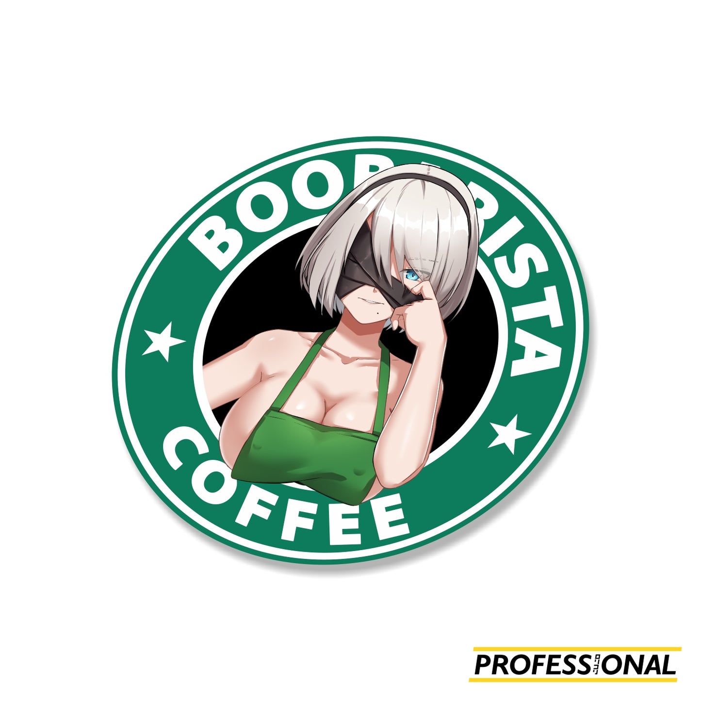 2B (Boobarista) - Sticker