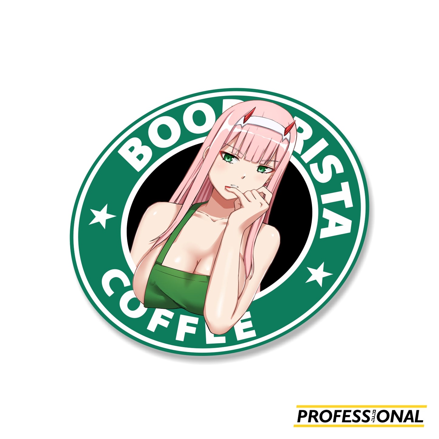 Zero Two (Boobarista) - Sticker