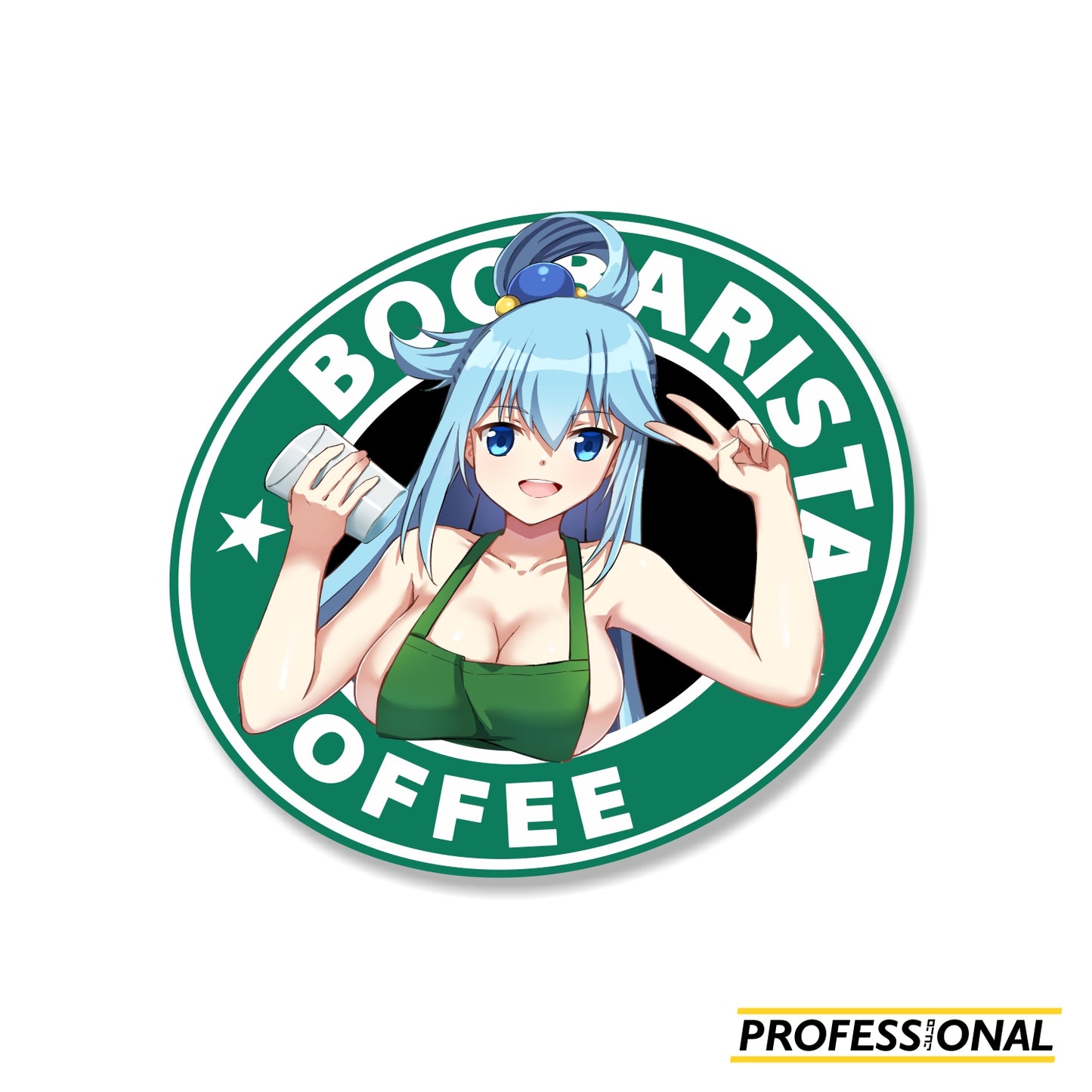 Aqua (Boobarista) - Sticker