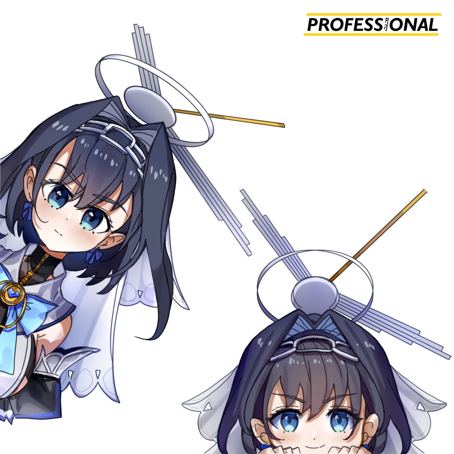 Kronii - Peeking Sticker