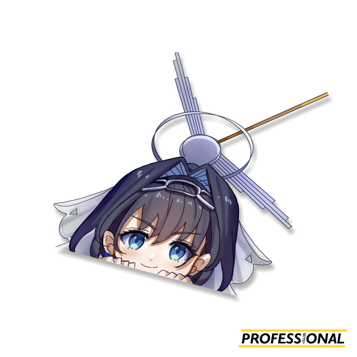 Kronii - Peeking Sticker